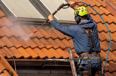 Démoussage et hydrofuge de toiture à Jaujac